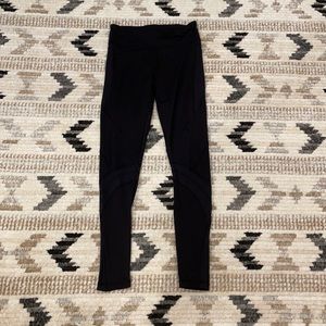 Juniors Black mesh-patterned Ivivva leggings by Lululemon